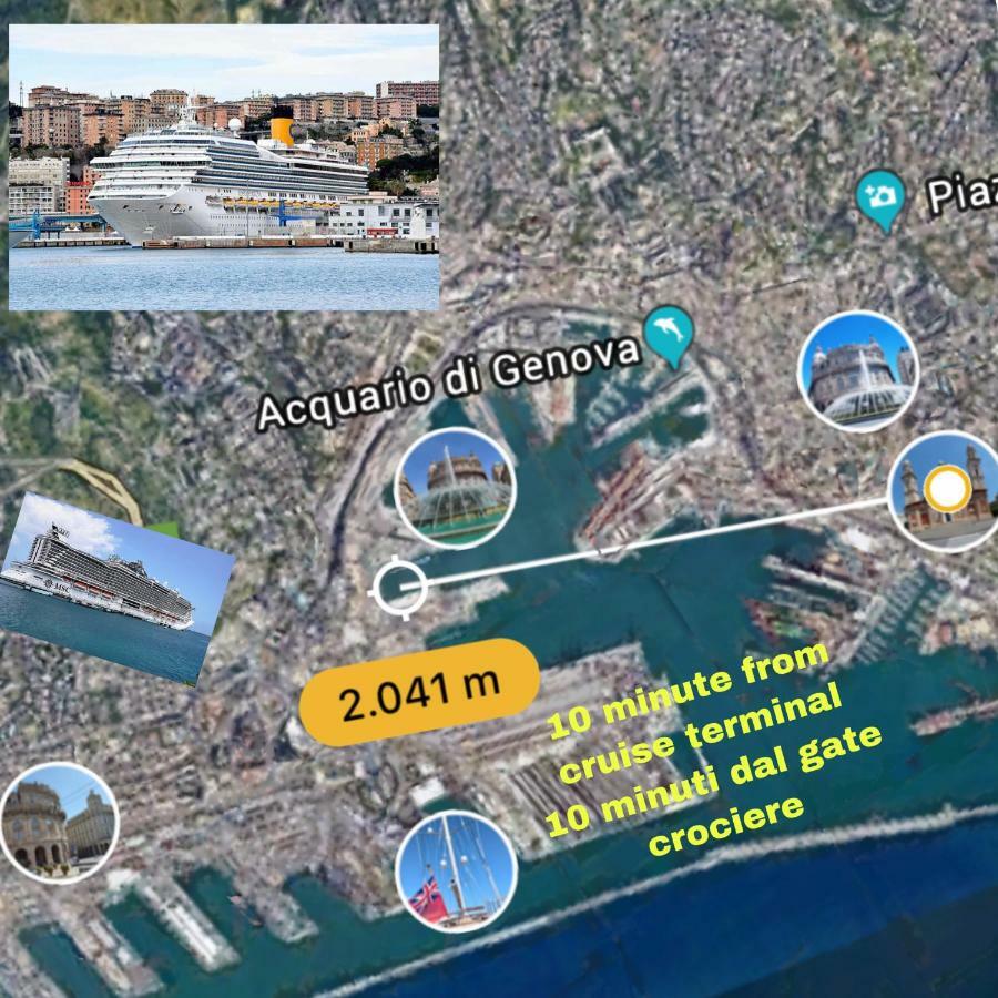 Gasthuis Virginia's Rooms-private Free Parking And Carignano District Genua